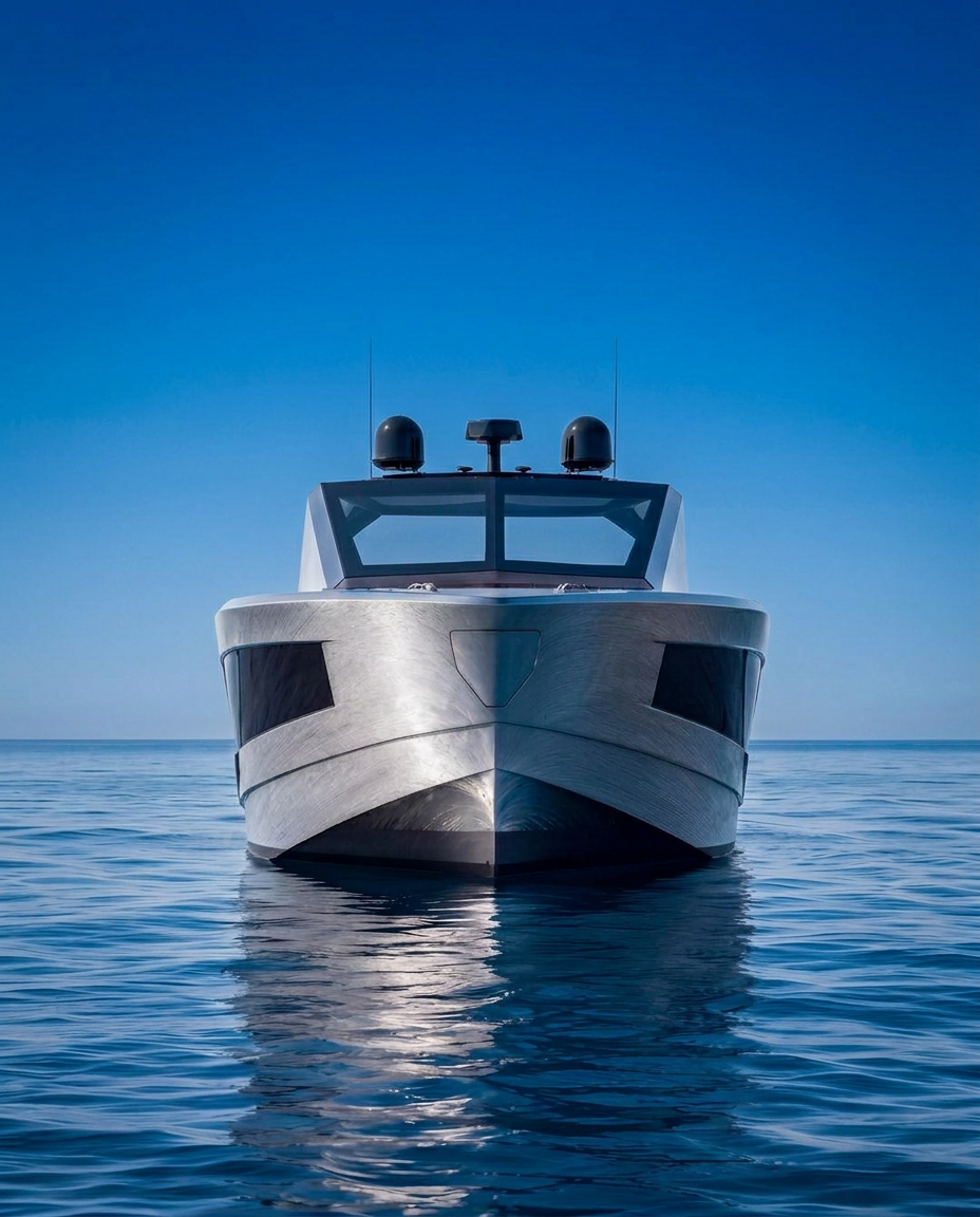 RS 60 — Bow view, anchored