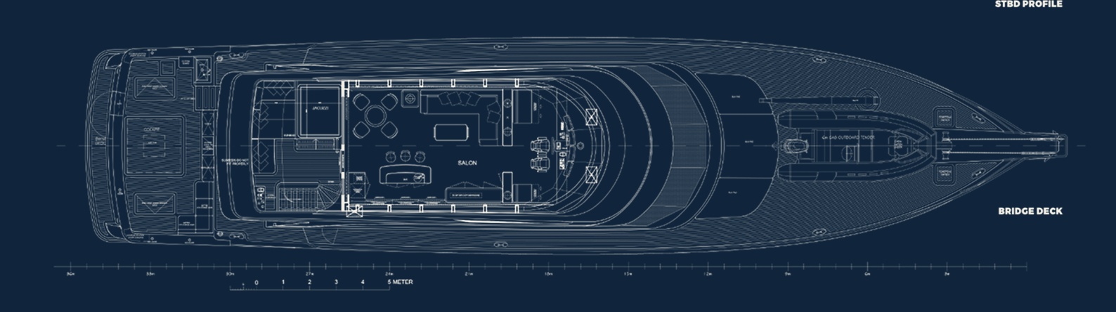 Sport Fisher — General arrangement — bridge deck