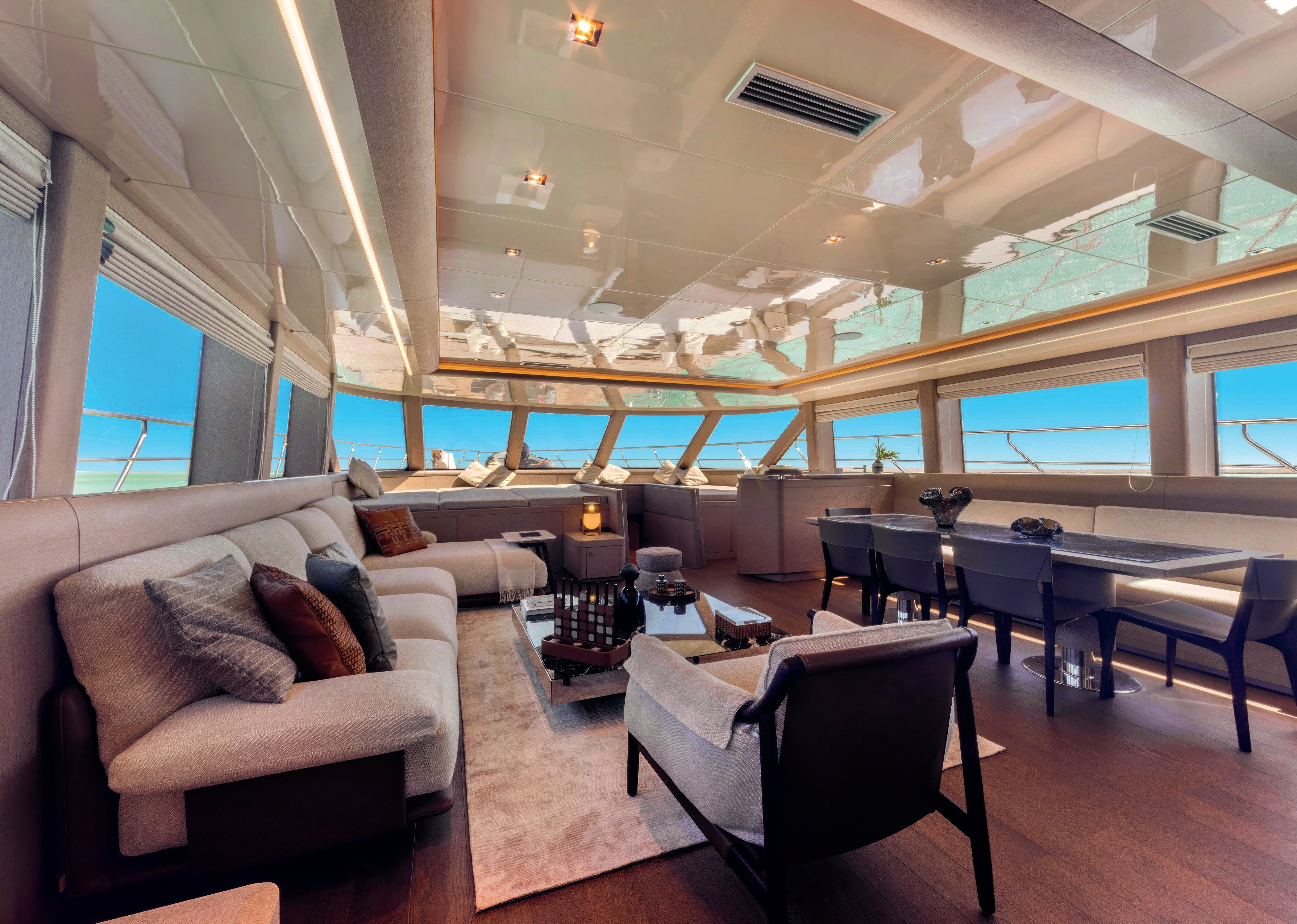 Sport Fisher — Main salon and dining